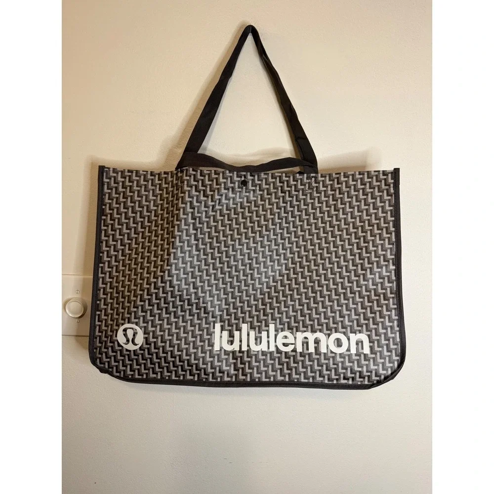 Lululemon Large Reusable Jacquard Tote Double Handle Brand New